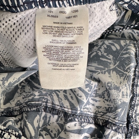 Men's Columbia PFG 5" Inseam Elastic Swim Trunks Blue White Floral Hawaiian XXL - Picture 9 of 11